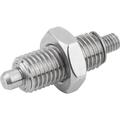 Kipp Indexing Plungers without collar, Style K, metric K0345.12516